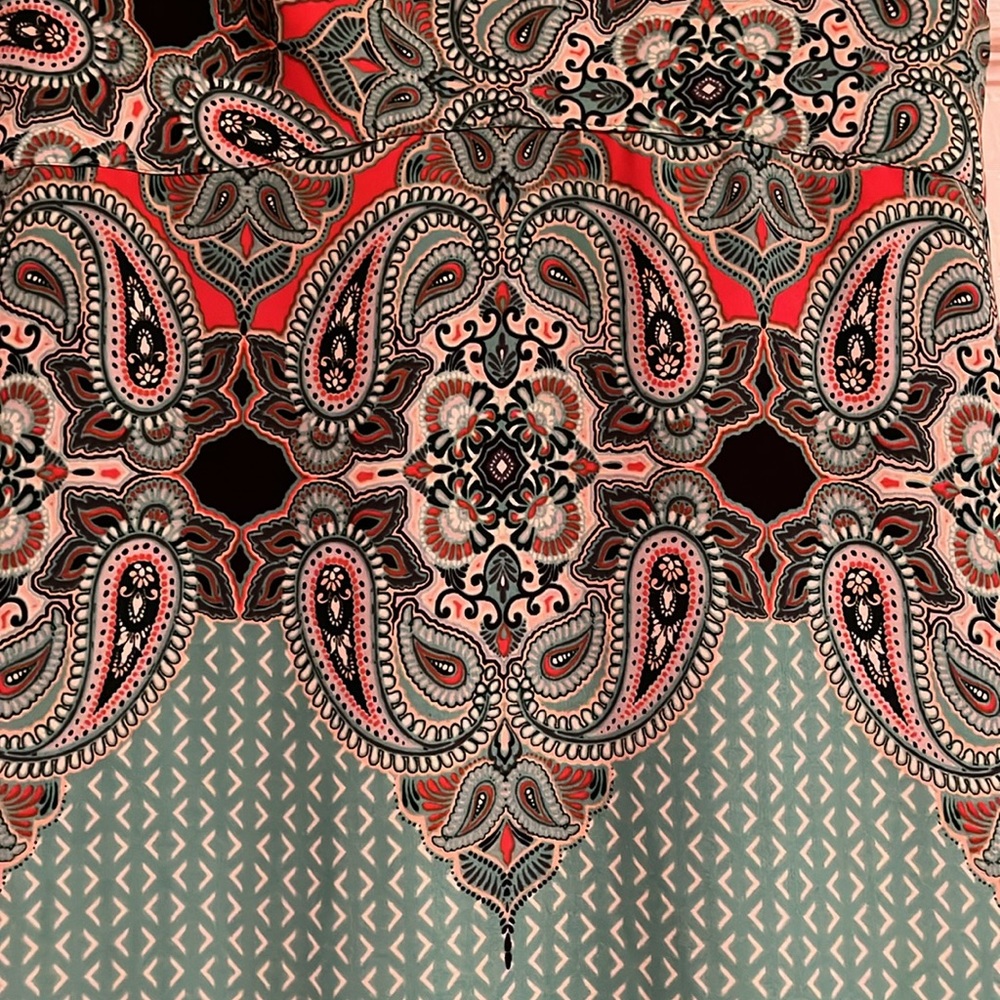 Anthropologie Maeve Canyon Creek Turquoise Dress Petite 6 - Picture 4 of 7